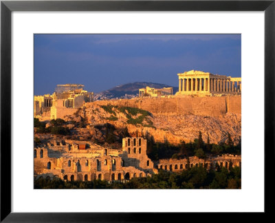 The Acropolis Taken From Phiopappos Hill, Athens, Greece by John Elk Iii Pricing Limited Edition Print image