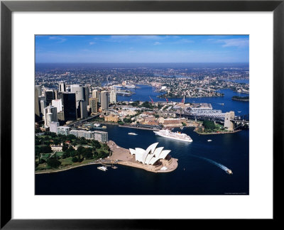 Sydney Harbour, With Opera House And Ms Europa In Centre, Sydney, New South Wales, Australia by Holger Leue Pricing Limited Edition Print image
