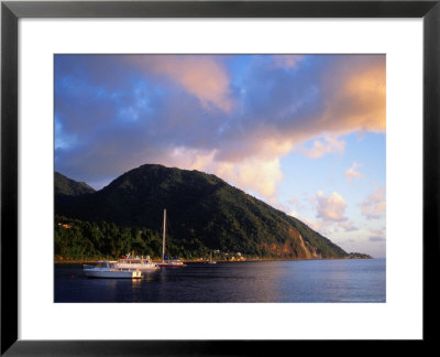 Yachts Moored South Of Rouseau, West Coast, Roseau, Dominica by Michael Lawrence Pricing Limited Edition Print image