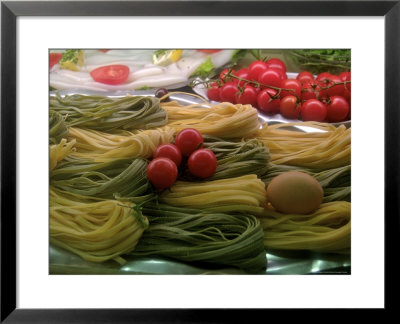 Pasta In Display Case On A Public Street, Paris, France by Brimberg & Coulson Pricing Limited Edition Print image