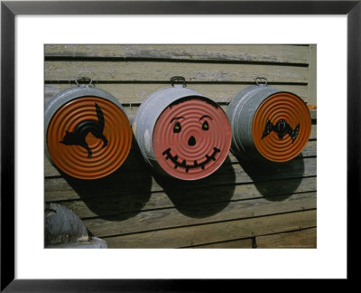 Painted Washtubs On The Side Of A Rural House Celebrate Halloween by Stephen St. John Pricing Limited Edition Print image