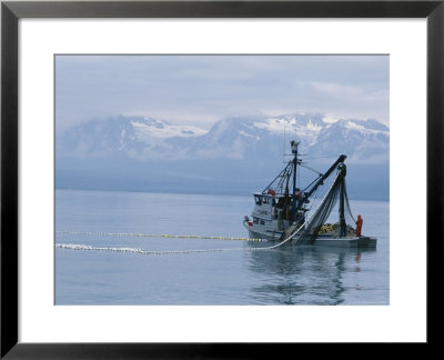 Trawler Fishes For Pink Salmon by Rich Reid Pricing Limited Edition Print image