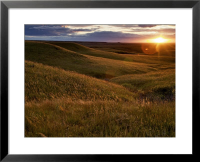 Sunset Over The Kansas Prairie by Jim Richardson Pricing Limited Edition Print image