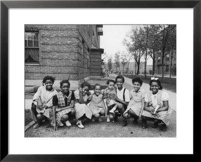 African American Girls Posing On The South Side Of Chicago by Gordon Coster Pricing Limited Edition Print image