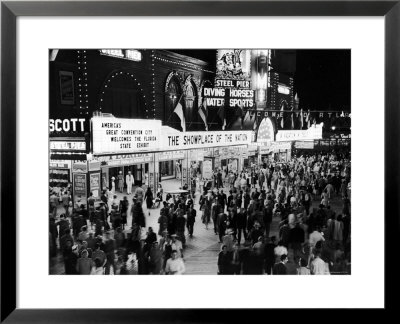 Crowds Gathering Outside The Steel Pier In Resort And Convention City by Alfred Eisenstaedt Pricing Limited Edition Print image