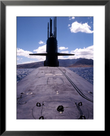 Bow And Sail View Of Uss Kamehameha, Ssn 642, On The Surface Off The Coast Of Oahu, Hawaii by Stocktrek Images Pricing Limited Edition Print image
