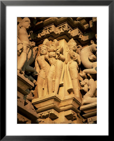 Sculptures, Devi Jagadambi Temple, Western Group, Khajuraho, Madhya Pradesh State, India by Richard Ashworth Pricing Limited Edition Print image