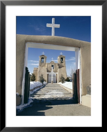 Mission San Francisco De Asis, Ranchos De Taos, New Mexico, Usa by Walter Rawlings Pricing Limited Edition Print image