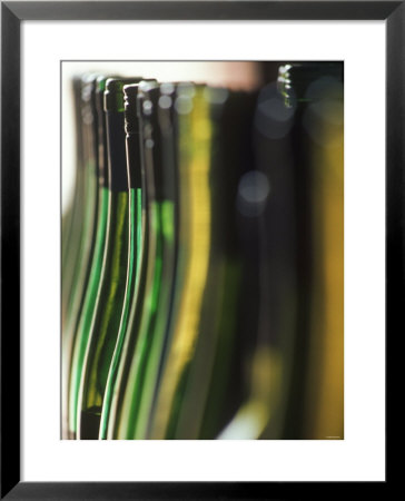 A Row Of Riesling Bottles At Henschke Winery, Australia by Steven Morris Pricing Limited Edition Print image