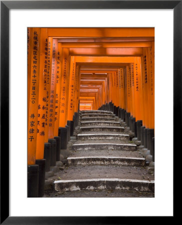 Torii Gates, Fushimi Inari Taisha Shrine, Kyoto, Honshu, Japan by Gavin Hellier Pricing Limited Edition Print image