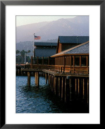 Waterfront Restaurant, Stern's Wharf, Santa Barbara, California by Savanah Stewart Pricing Limited Edition Print image