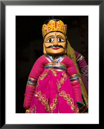 Puppet Souvenirs At Pushkar Camel Fair, India by Walter Bibikow Pricing Limited Edition Print image
