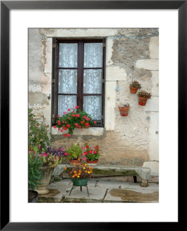 Flowers Of Private Home, Burgundy, France by Lisa S. Engelbrecht Pricing Limited Edition Print image