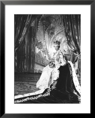 Queen Elizabeth Ii In Coronation Robes, England by Cecil Beaton Pricing Limited Edition Print image