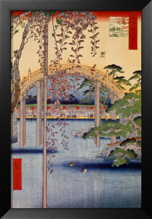 Inside Kameido-Tenjin Shrine by Ando Hiroshige Pricing Limited Edition Print image