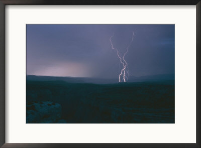 Lightning Strikes Over Devils Canyon by Raymond Gehman Pricing Limited Edition Print image
