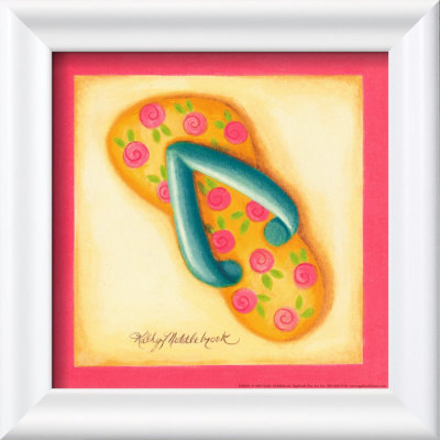 Pink Flip Flop Iv by Kathy Middlebrook Pricing Limited Edition Print image