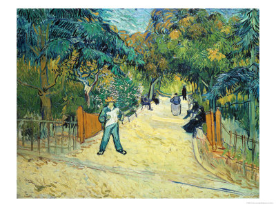 Entrance To The Public Gardens In Arles, C.1888 by Vincent Van Gogh Pricing Limited Edition Print image