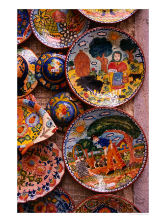 Colourful Souvenir Plates, Portugal by Wayne Walton Pricing Limited Edition Print image