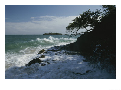 Foamy Surf On A Rocky Shore by George F. Mobley Pricing Limited Edition Print image