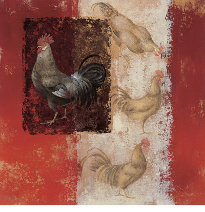 Antique Hens Ii by Fabrice De Villeneuve Pricing Limited Edition Print image
