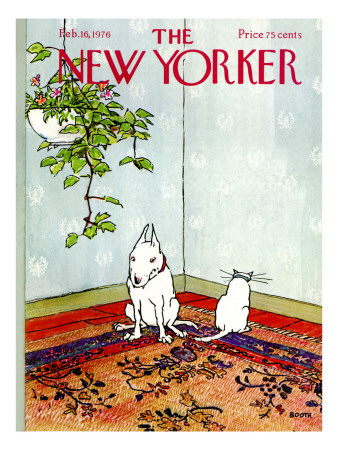 The New Yorker Cover - February 16, 1976 by George Booth Pricing Limited Edition Print image