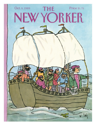The New Yorker Cover - October 9, 1989 by William Steig Pricing Limited Edition Print image