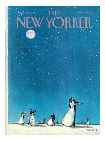The New Yorker Cover - June 15, 1981 by Charles Saxon Pricing Limited Edition Print image