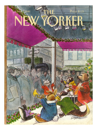 The New Yorker Cover - December 7, 1981 by Charles Saxon Pricing Limited Edition Print image
