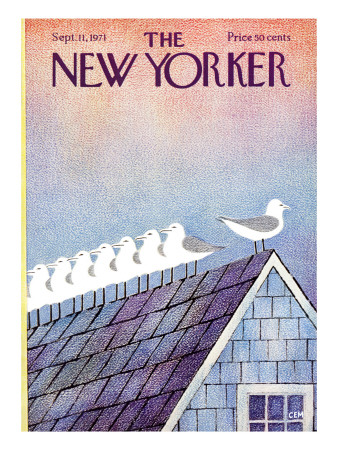 The New Yorker Cover - September 11, 1971 by Charles E. Martin Pricing Limited Edition Print image