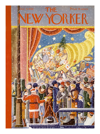 The New Yorker Cover - December 9, 1933 by Ilonka Karasz Pricing Limited Edition Print image