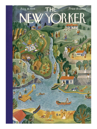 The New Yorker Cover - August 18, 1934 by Ilonka Karasz Pricing Limited Edition Print image
