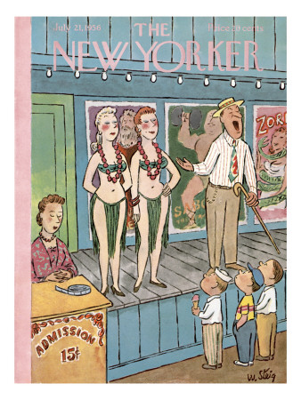 The New Yorker Cover - July 21, 1956 by William Steig Pricing Limited Edition Print image