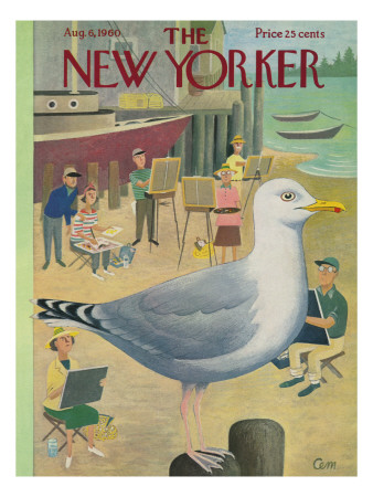The New Yorker Cover - August 6, 1960 by Charles E. Martin Pricing Limited Edition Print image
