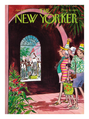 The New Yorker Cover - January 9, 1971 by Charles Saxon Pricing Limited Edition Print image