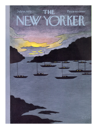 The New Yorker Cover - July 14, 1975 by Charles E. Martin Pricing Limited Edition Print image