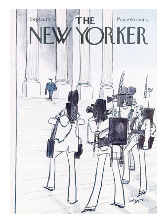 The New Yorker Cover - September 8, 1975 by Charles Saxon Pricing Limited Edition Print image