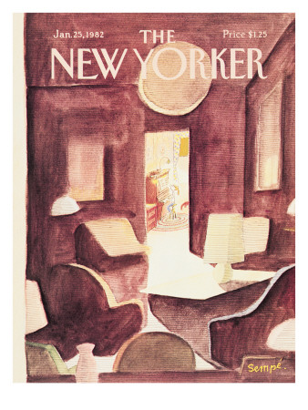 The New Yorker Cover - January 25, 1982 by Jean-Jacques Sempé Pricing Limited Edition Print image