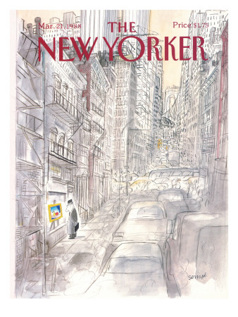 The New Yorker Cover - March 21, 1988 by Jean-Jacques Sempé Pricing Limited Edition Print image