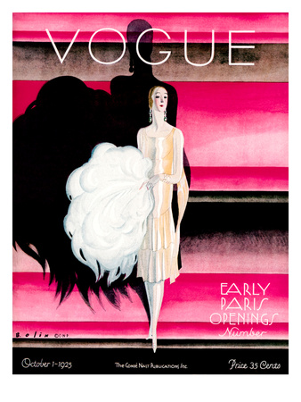 Vogue Cover - October 1925 by William Bolin Pricing Limited Edition Print image