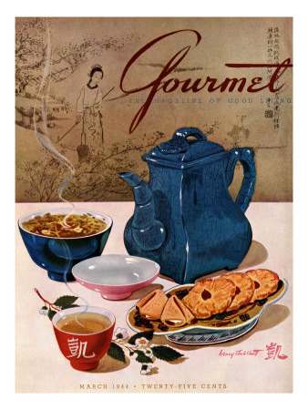 Gourmet Cover - March 1944 by Henry Stahlhut Pricing Limited Edition Print image