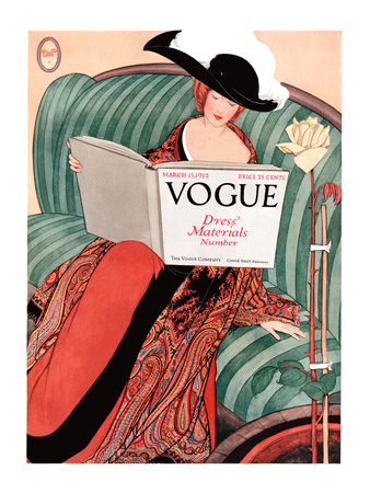 Vogue Cover - March 1912 by George Wolfe Plank Pricing Limited Edition Print image