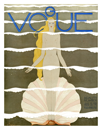 Vogue Cover - July 1931 by Georges Lepape Pricing Limited Edition Print image