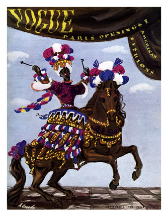 Vogue Cover - September 1938 by Eduardo Garcia Benito Pricing Limited Edition Print image