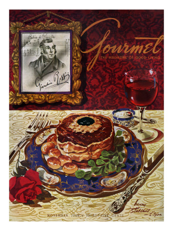 Gourmet Cover - November 1949 by Henry Stahlhut Pricing Limited Edition Print image