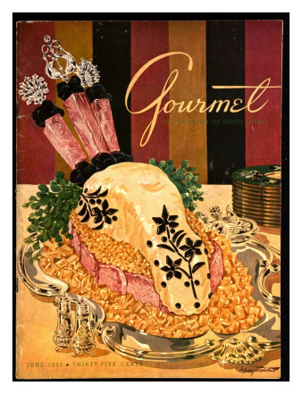 Gourmet Cover - June 1951 by Henry Stahlhut Pricing Limited Edition Print image