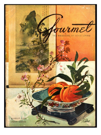 Gourmet Cover - August 1952 by Henry Stahlhut Pricing Limited Edition Print image