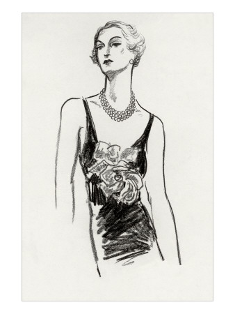 Vogue - December 1934 by Porter Woodruff Pricing Limited Edition Print image