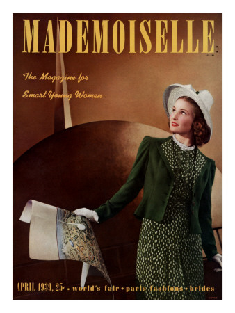 Mademoiselle Cover - April 1939 by Paul D'ome Pricing Limited Edition Print image