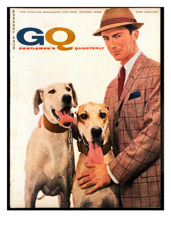 Gq Cover - February 1958 by Emme Gene Hall Pricing Limited Edition Print image